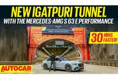 Mercedes-AMG S 63 E Performance driven in new Igatpuri Tunnel: video